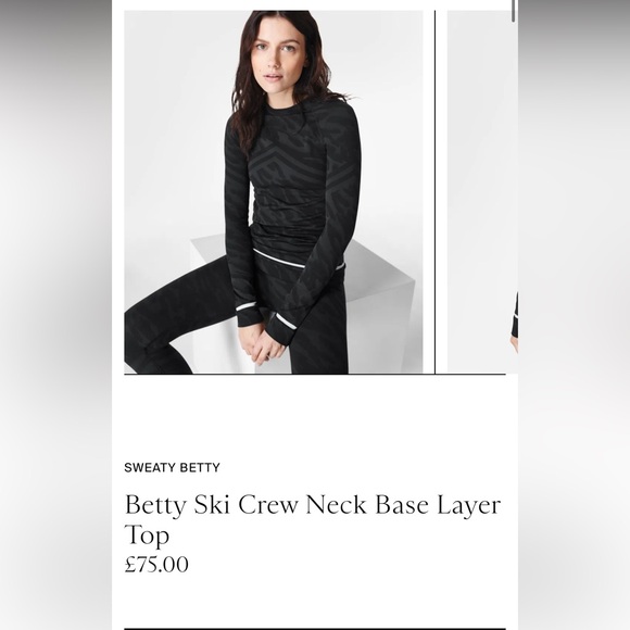 Sweaty Betty Ski Crew Neck + Legging Base Layer - Picture 2 of 8